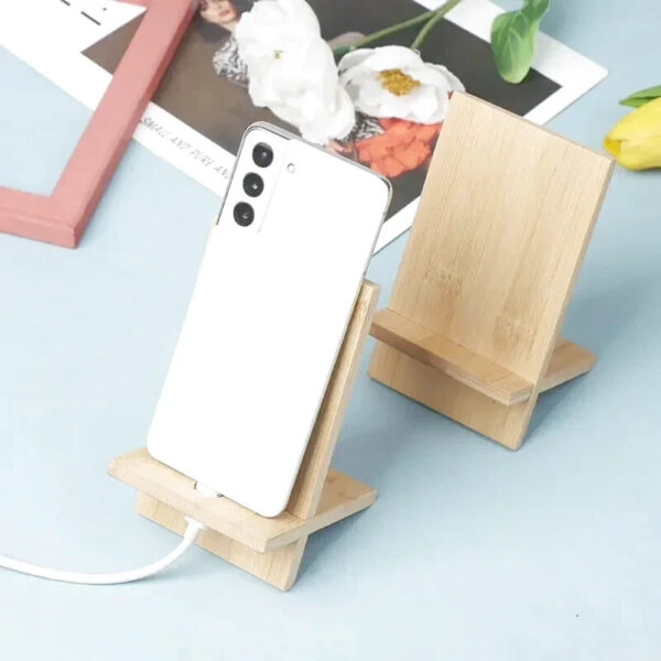 bamboo mobile phone stand 2