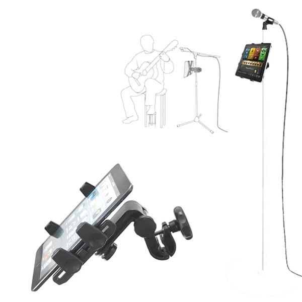 tablet holder for mic stand 2