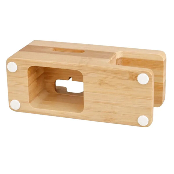wooden phone and watch charging station 6